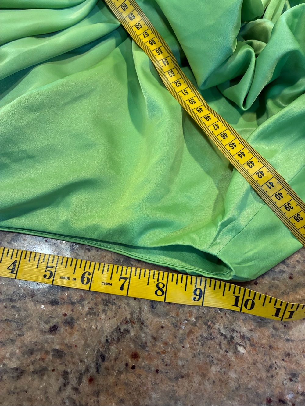 Fashion Nova lime green Gemma Satin Halter Top, Size: XS - Picture 6 of 10